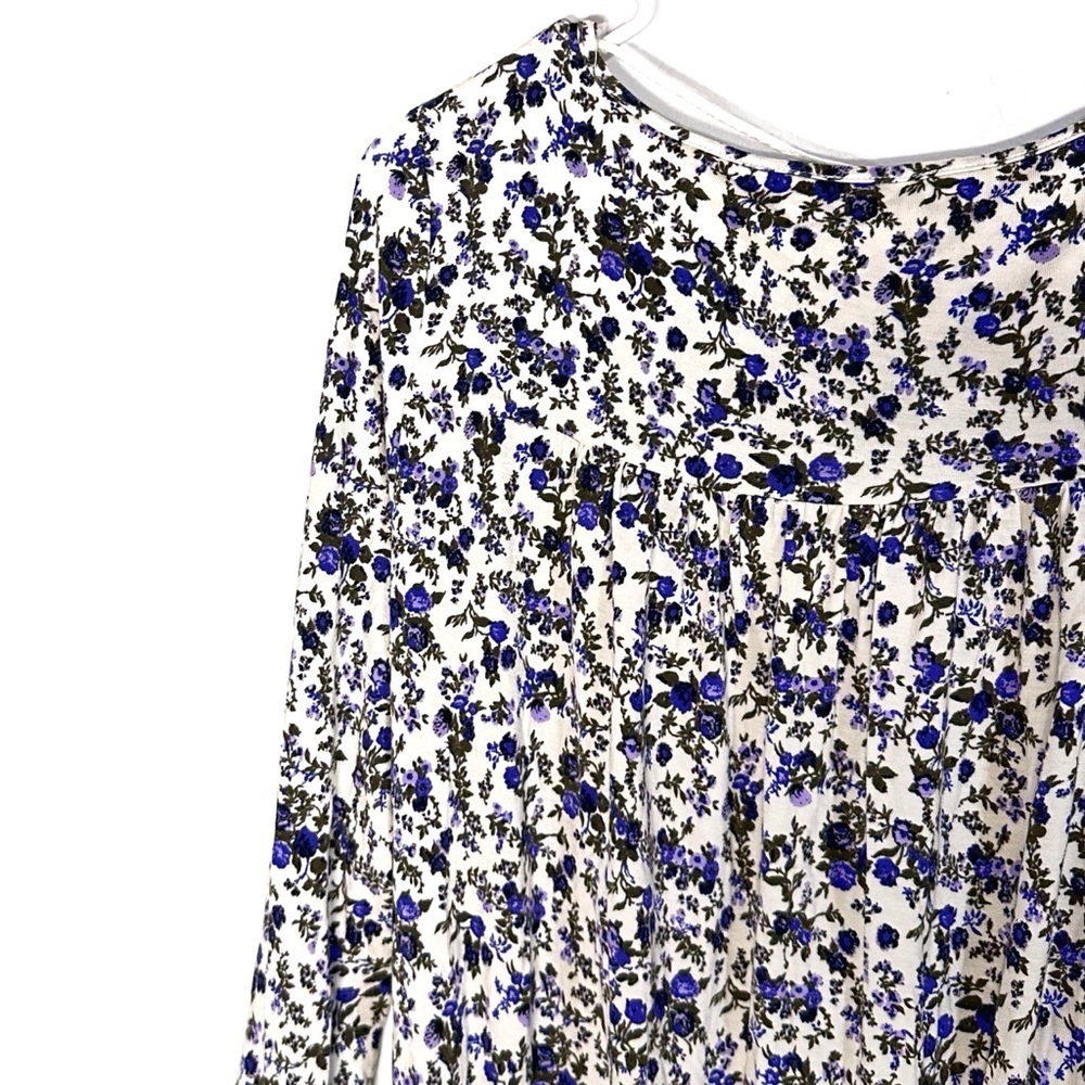 Free People Intimately Soft Long Sleeves Floral Kaya Printed Bodysuit Size S - Picture 11 of 14